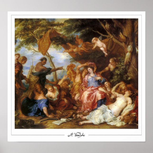 Poster Cartaz de Arte Anthony van Dyck Zedign #904 (Frente)