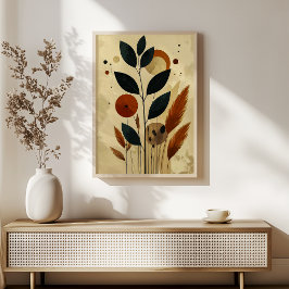 Poster Cartaz de Arte Botânica da Zen Meadow para Airbnb