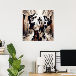 Poster Cartaz de Arte de Cachorro Dálmata