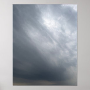 Poster Cartaz de Arte de Céu Tempestuoso Dramático