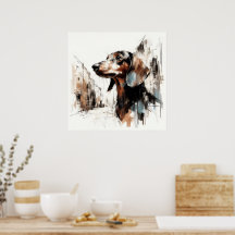 Cartaz de Arte de Dachshund