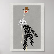 Cartaz de Arte de Ilustração de Moda de Alta Costu