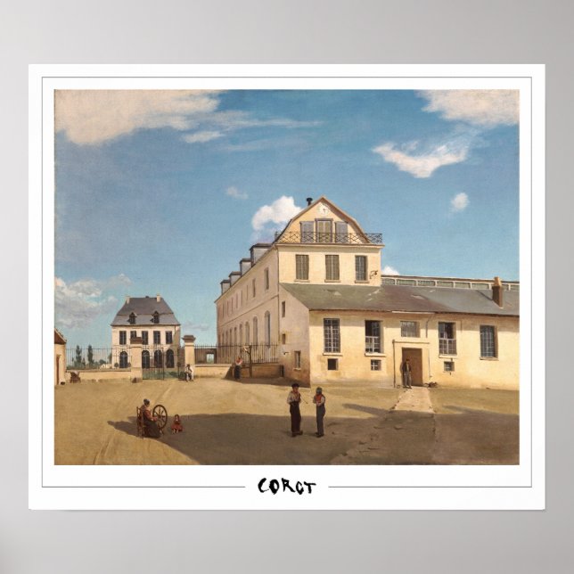 Poster Cartaz de Arte de Jean-Baptiste-Camille Corot #434 (Frente)