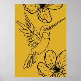 Poster Cartaz de Arte de Linha Minimalista