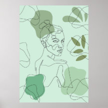 Cartaz de Arte de Linha Minimalista