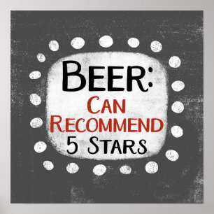 Poster Cartaz de Arte de Parede de Avaliação de Cerveja 5