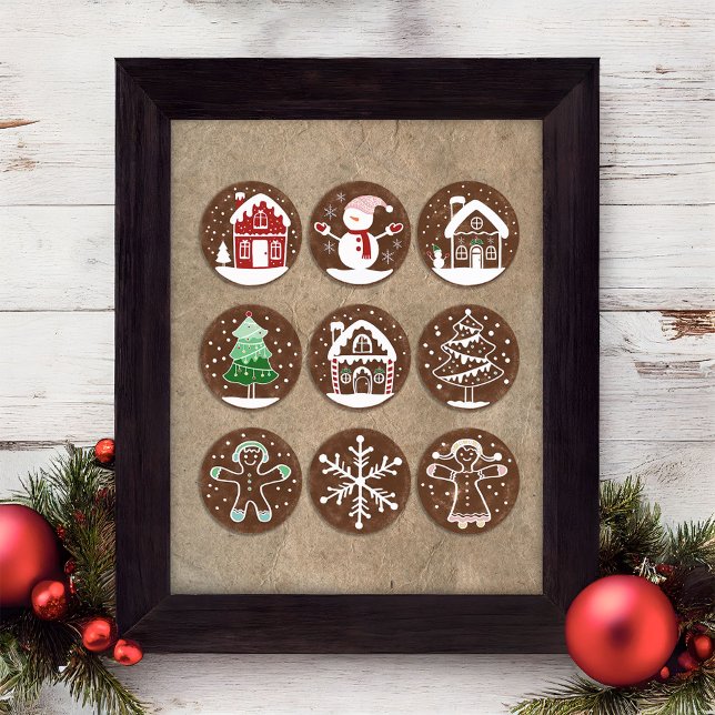 Poster Cartaz de Arte de Parede de Biscoitos de Natal (Criador carregado)