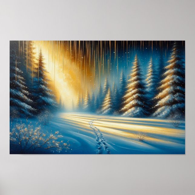 Poster Cartaz de Arte de Parede de Inverno (Frente)