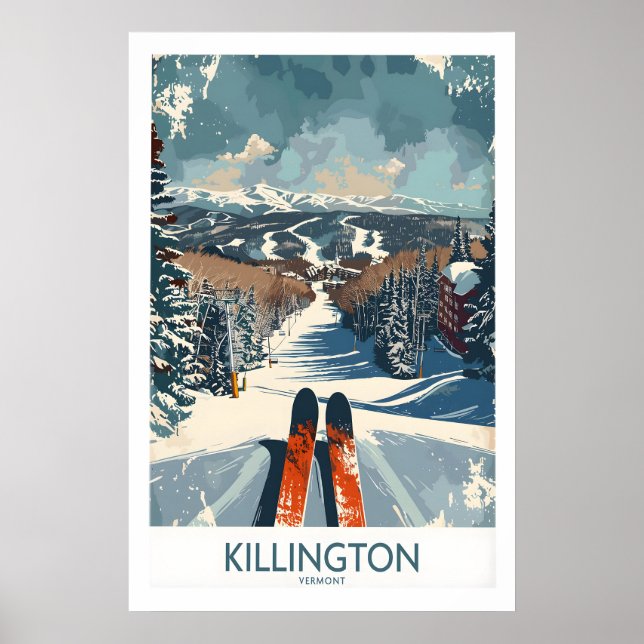 Poster Cartaz de Arte de Parede de Killington 1 (Frente)