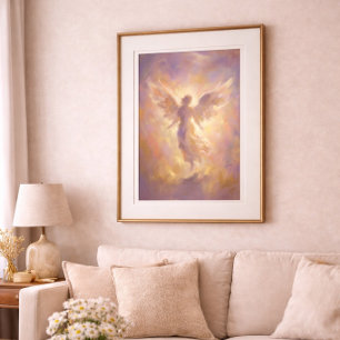 Poster Cartaz de Arte de Parede Espiritual Etéreo Anjo Do
