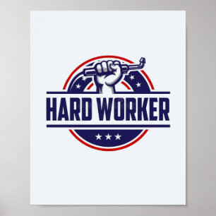 Poster Cartaz de Arte de Parede Estética trabalhando du
