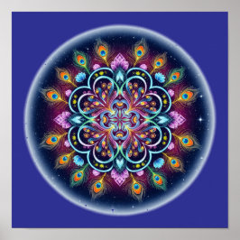 Poster Cartaz de Arte de Parede Mandala Cósmica
