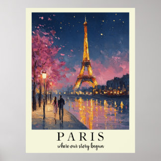 Poster Cartaz de Arte de Parede Personalizado da Noite de