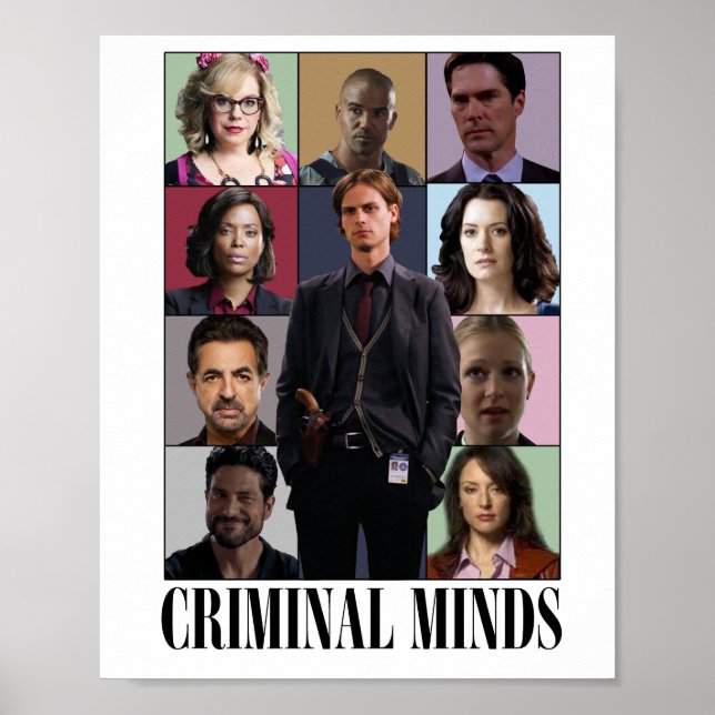 Poster Cartaz de Arte de Perfil Criminal (Frente)