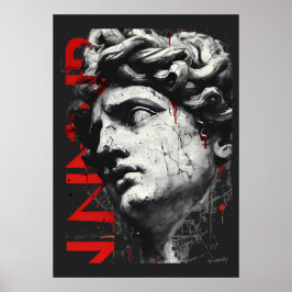 Poster Cartaz de Arte de Rua Moderna David Afiado