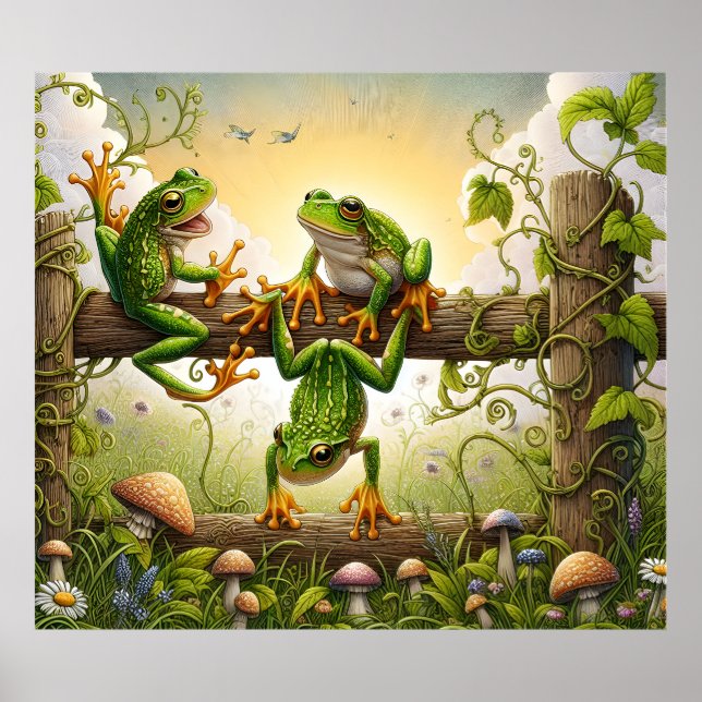 Poster Cartaz de Arte de Sapo (Frente)