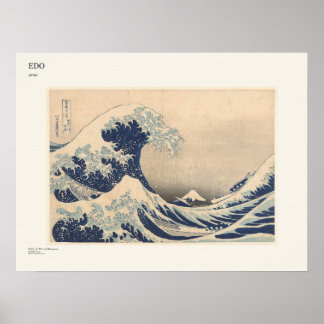 Poster Cartaz de Arte do Japão Edo
