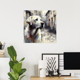 Poster Cartaz de Arte do Labrador Retriever