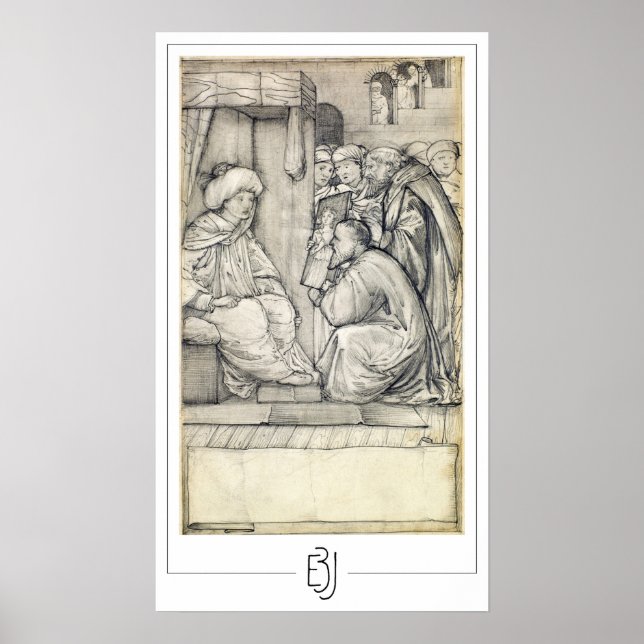 Poster Cartaz de Arte Edward Burne-Jones Zedign #139 (Frente)