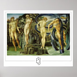 Poster Cartaz de Arte Edward Burne-Jones Zedign #19