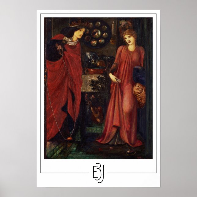 Poster Cartaz de Arte Edward Burne-Jones Zedign #5 (Frente)