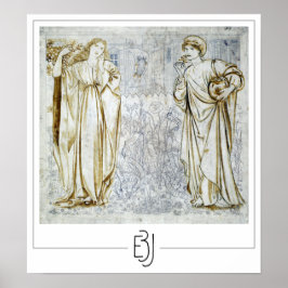 Poster Cartaz de Arte Edward Burne-Jones Zedign #92