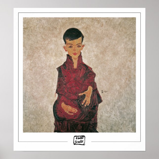 Poster Cartaz de Arte Egon Schiele Zedign #12-3 (Frente)