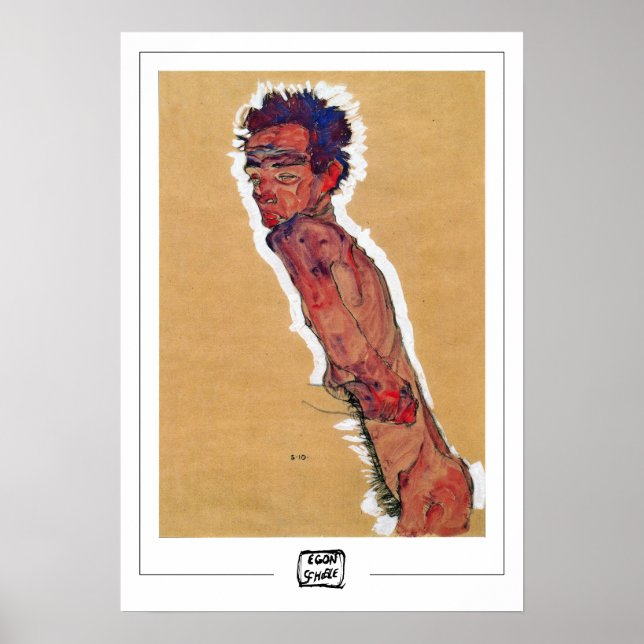 Poster Cartaz de Arte Egon Schiele Zedign #286 (Frente)
