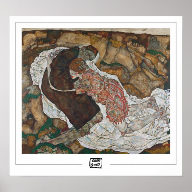 Poster Cartaz de Arte Egon Schiele Zedign #7 (Frente)
