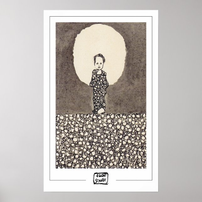 Poster Cartaz de Arte Egon Schiele Zedign #95 (Frente)
