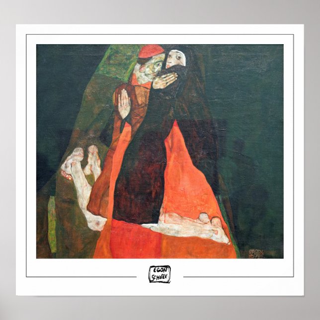 Poster Cartaz de Arte Egon Schiele Zedign #9-3 (Frente)