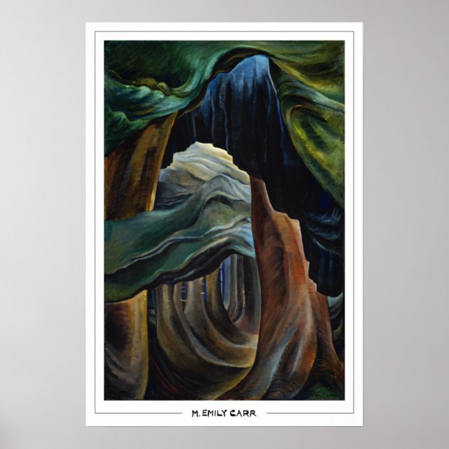 Poster Cartaz de Arte Emily Carr Zedign #1 (Frente)