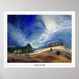 Poster Cartaz de Arte Emily Carr Zedign #137