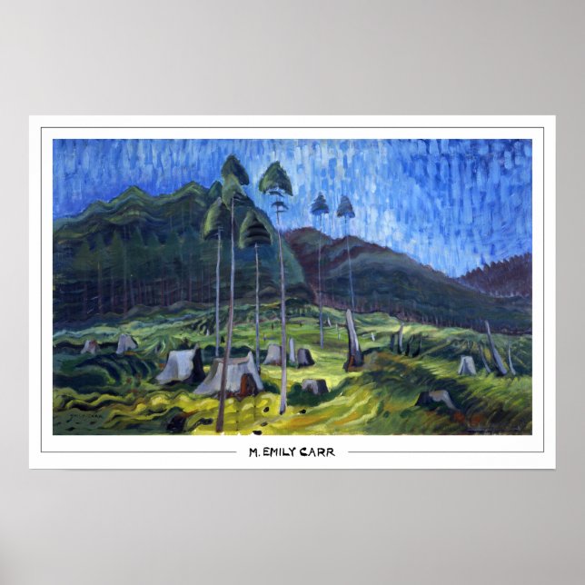 Poster Cartaz de Arte Emily Carr Zedign #3 (Frente)