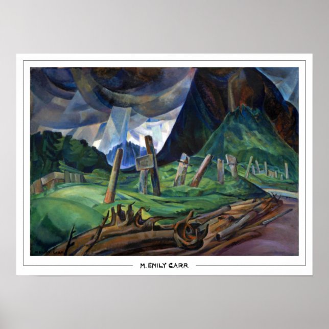 Poster Cartaz de Arte Emily Carr Zedign #329 (Frente)