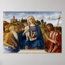 Cartaz de Arte Fino Madonna Child - Cima da Conegl