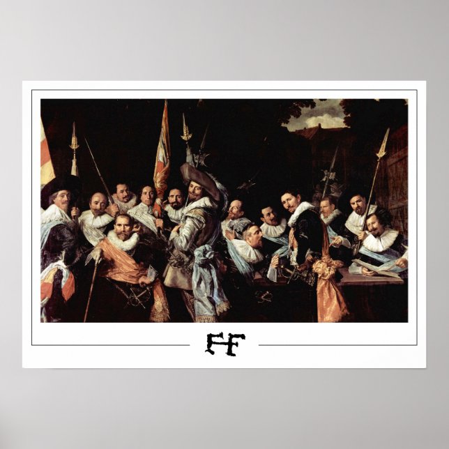 Poster Cartaz de Arte Frans Hals Zedign #206 (Frente)
