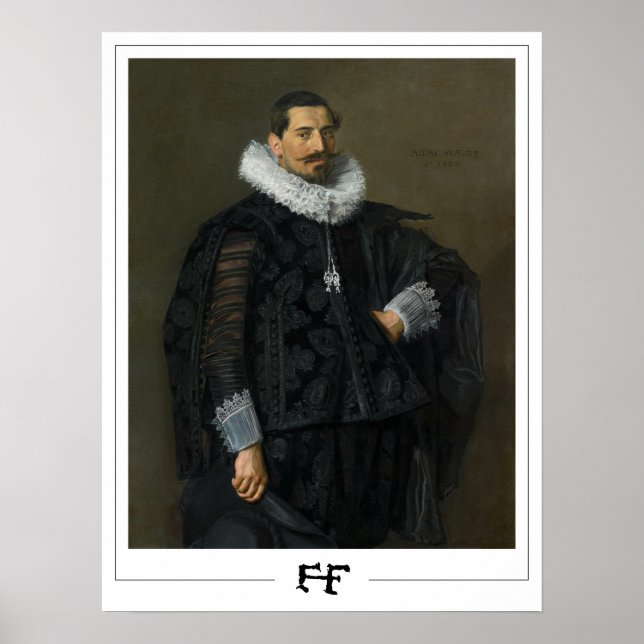 Poster Cartaz de Arte Frans Hals Zedign #222 (Frente)