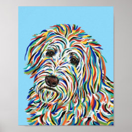 Poster Cartaz de Arte Goldendoodle