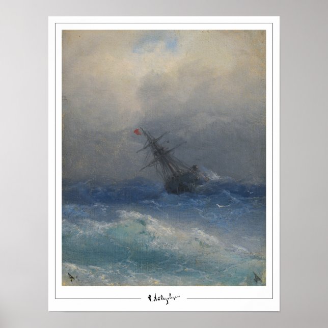 Poster Cartaz de Arte Ivan Aivazovsky Zedign #470 (Frente)