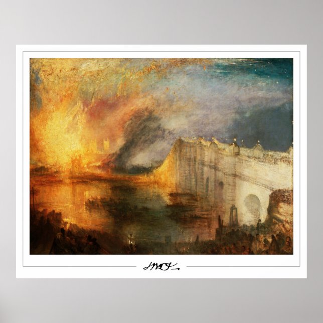 Poster Cartaz de Arte JMW Turner Zedign #19-3 (Frente)