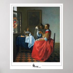 Poster Cartaz de Arte Johannes Vermeer Zedign #24