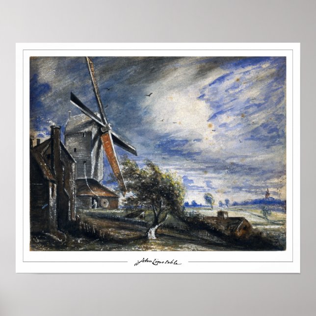 Poster Cartaz de Arte John Constable Zedign #243-2 (Frente)