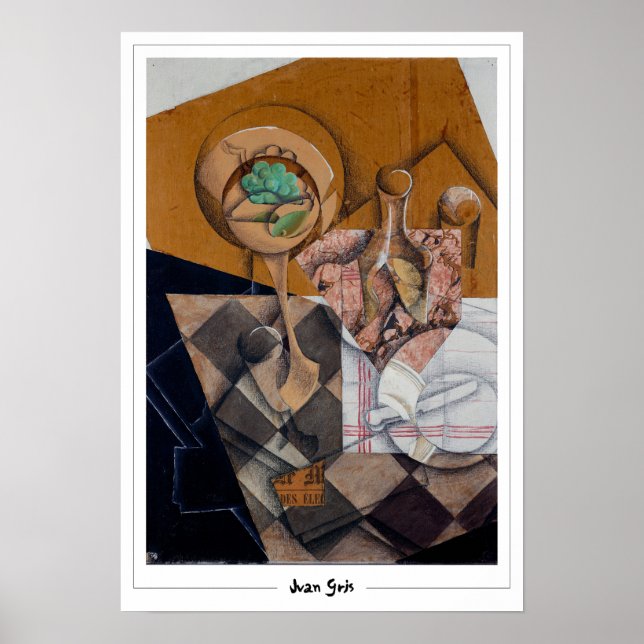 Poster Cartaz de Arte Juan Gris Zedign #144 (Frente)