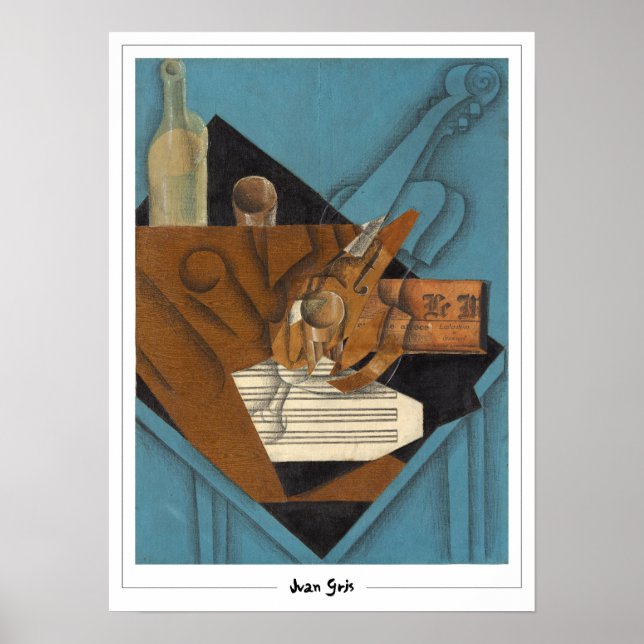 Poster Cartaz de Arte Juan Gris Zedign #218 (Frente)