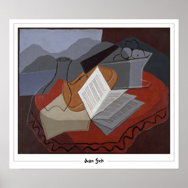 Poster Cartaz de Arte Juan Gris Zedign #282 (Frente)