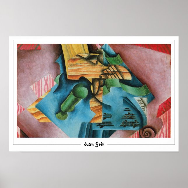 Poster Cartaz de Arte Juan Gris Zedign #77 (Frente)