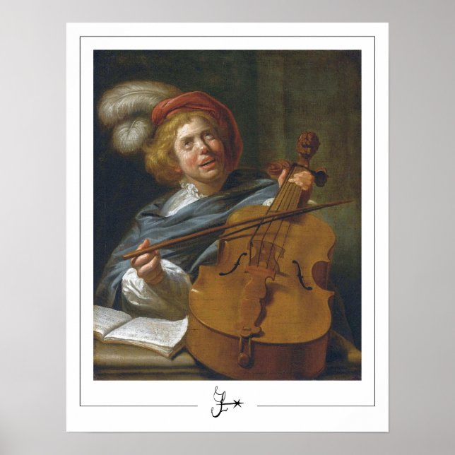 Poster Cartaz de Arte Judith Leyster Zedign #8 (Frente)