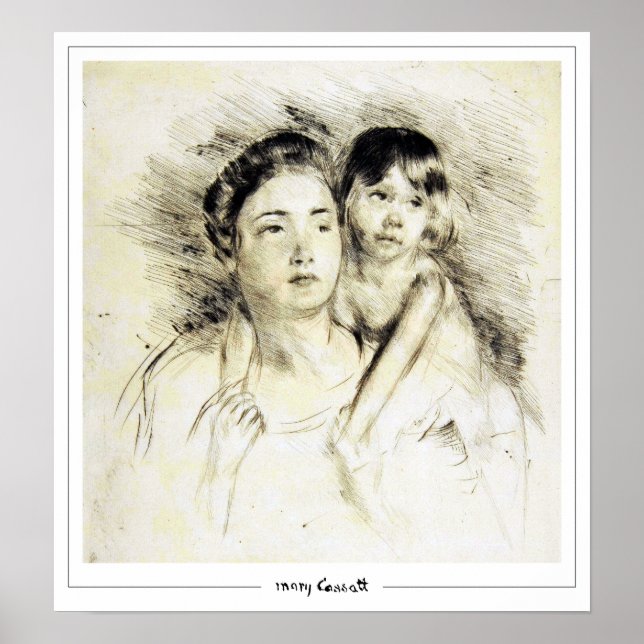 Poster Cartaz de Arte Mary Cassatt Zedign #197 (Frente)