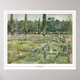Poster Cartaz de Arte Maurice Prendergast Zedign #375